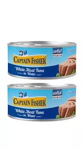 CAPTAIN FISHER WHITE MEAT TUNA IN WATER *2 185G