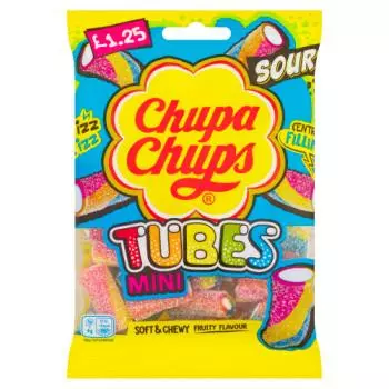CHUPA CHUPS MINI SOUR TUBES 120 G