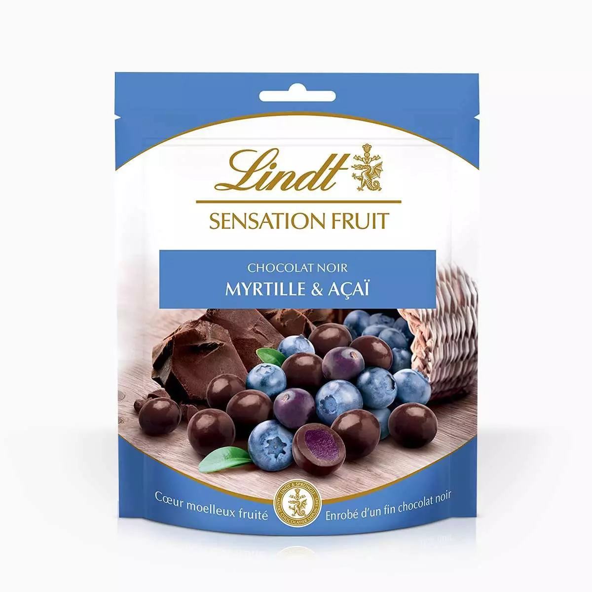 LINDT SENSATION FRUIT BLUEBERRY & ACAI 150 G