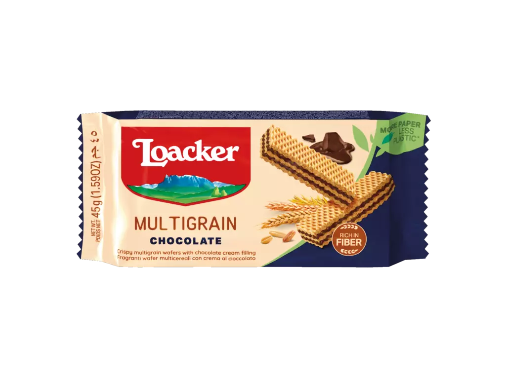 LOACKER MULTIGRAIN CHOCOLATE WAFER 175G