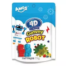 AMOS 4D GUMMY ROBOT 72 G