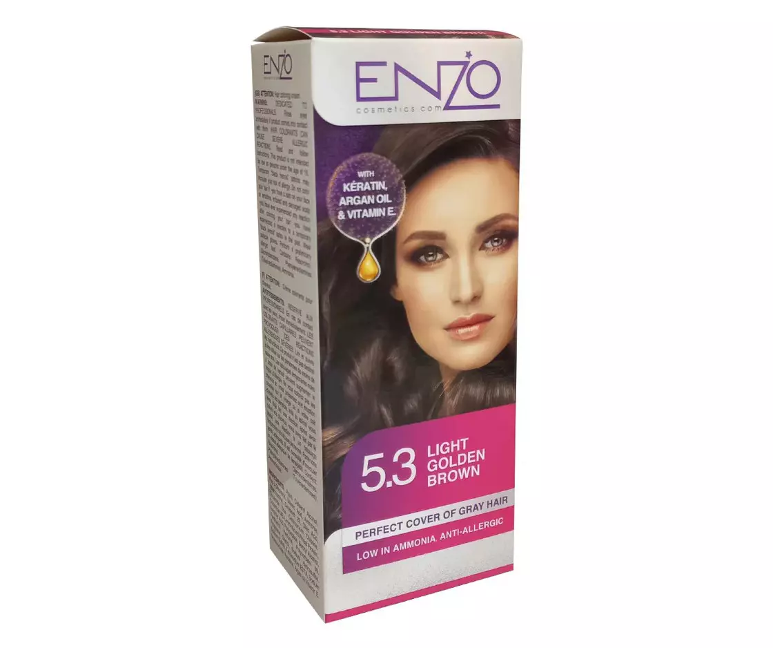 ENZO HAIR COLOR LIGHT GOLDEN BROWN #5.3