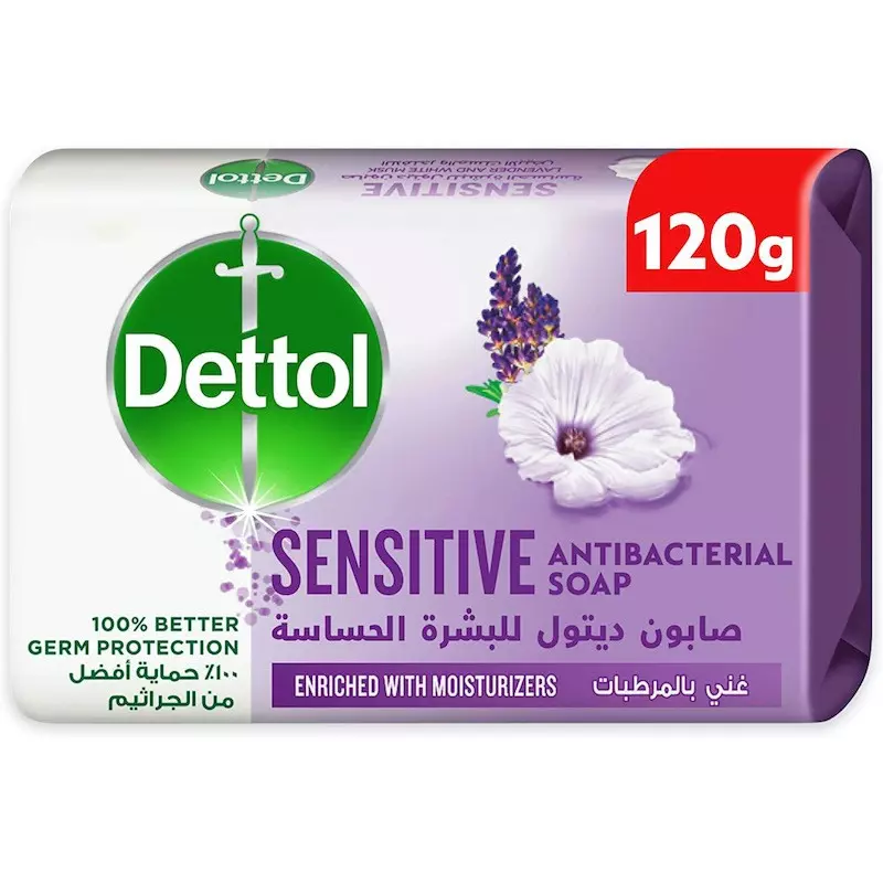 DETTOL ANTIBACTERIAL BAR SOAP SENSITIVE 120 G