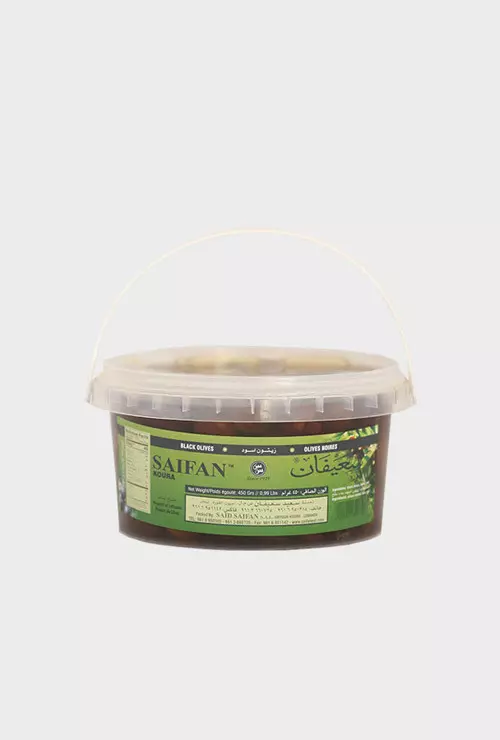 SAIFAN BLACK OLIVES 450G