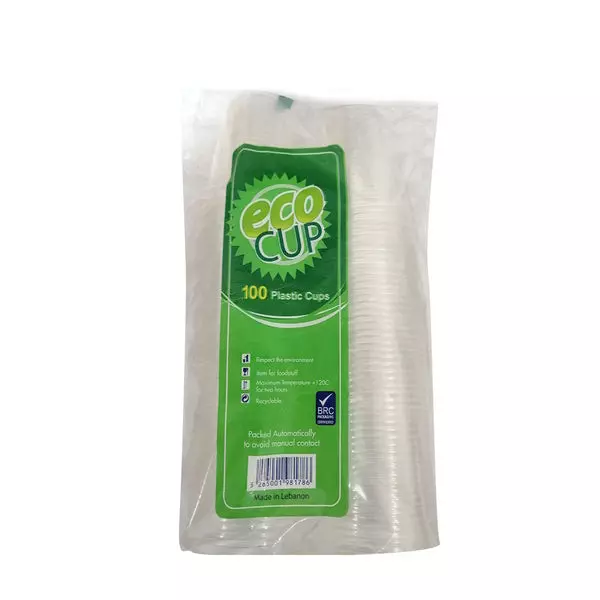 ECOCUP PLASTIC CUPS *100