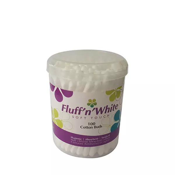 FLUFF N WHITE COTTON BUDS *100 