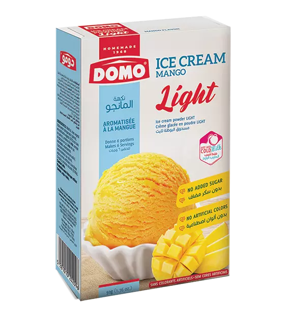 DOMO ICE CREAM MIX LIGHT MANGO 50 G