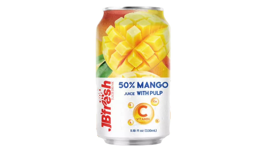 JB FRESH JUICE DRINK MANGO 50%WITH PULP 330 ML