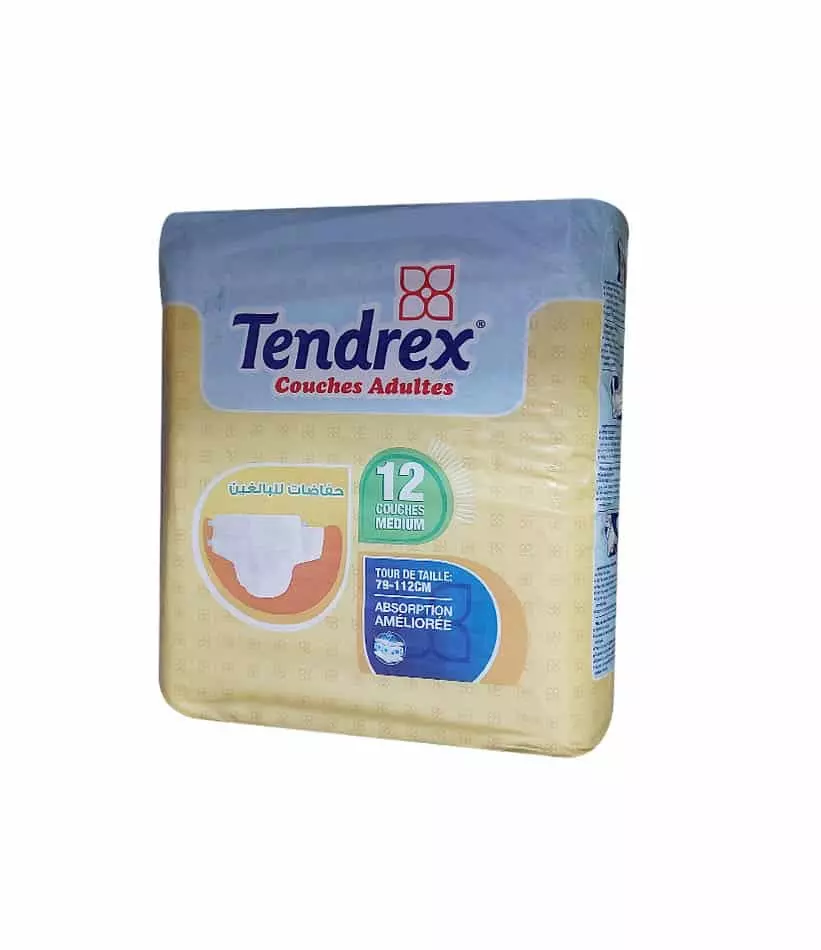 TENDREX DIAPERS ADULT MEDIUM*12