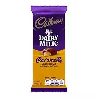 CADBURY DAIRY MILK CARAMEL MILK CHOCO CREAMY 113G