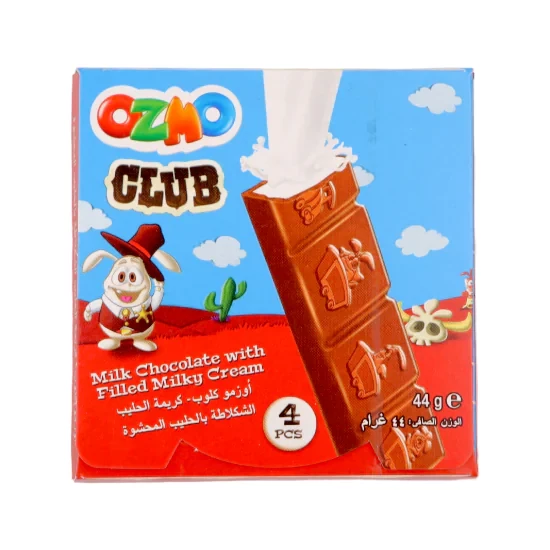 OZMO CLUB MILK CHOCOLATE FILLED MILK CREAM 44 G