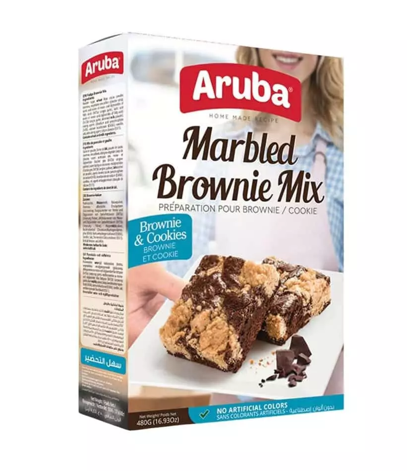 ARUBA BROWNIES MIX MARBLE 480G