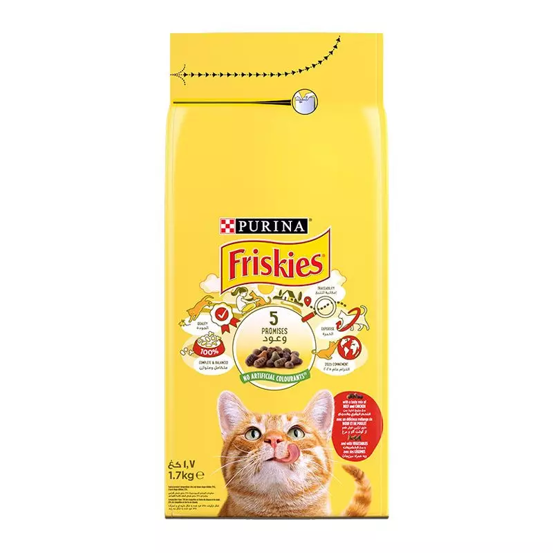 FRISKIES CAT BEEF & CHICKEN & VEGETABLE 1.7K 