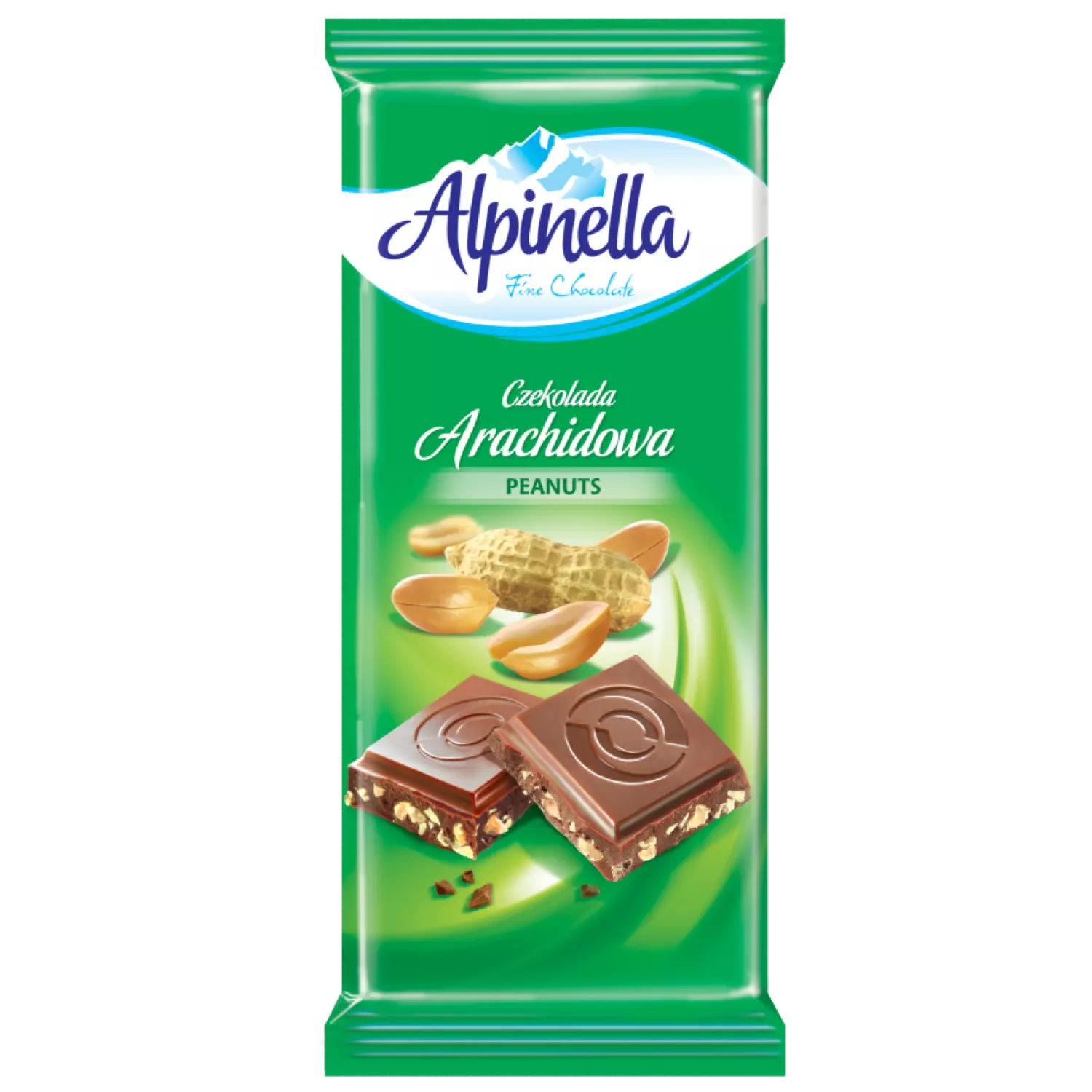 ALPINELLA MILK CHOCOLATE WITH PEANUTS 90G 