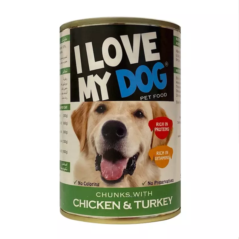 I LOVE MY DOG CHUNKC WITH CHICKEN&TURKEY 415G