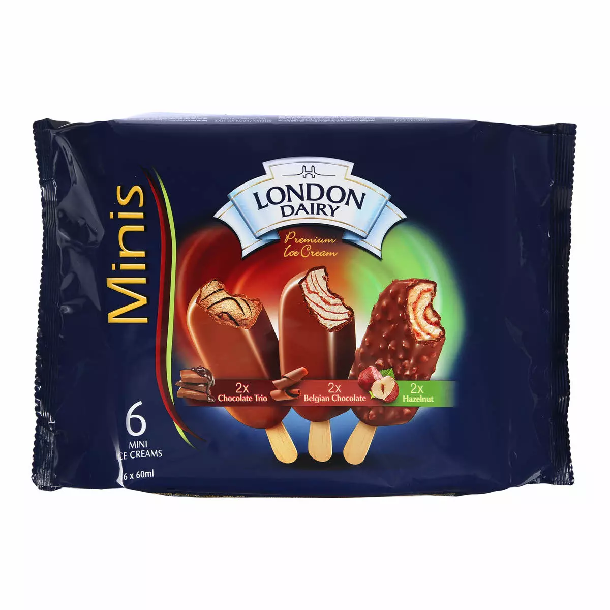 LONDON DAIRY MINIS CHOCO*6 