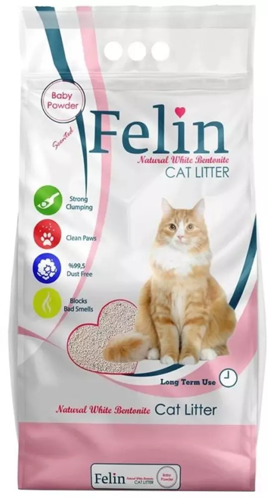 FELIN CAT LITTER BABY POWDER SCENTED 10 L