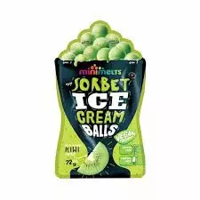 N MINI MELTS SORBET ICECREAM BALLS KIWI 72 G