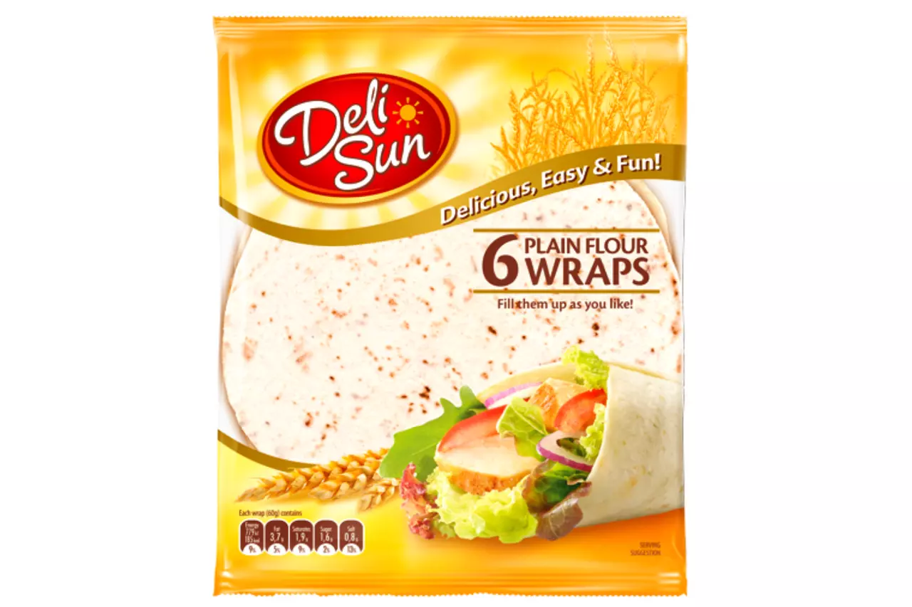 DELISUN 6 FLOUR TORTILLAS WRAPS 360G