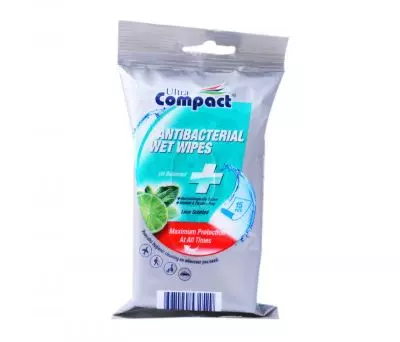 ULTRA COMPACT ANTIBACTERIAL WET WIPES *15