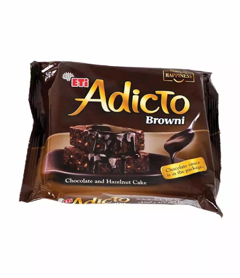 ETI ADICTO BROWNI CHOCOLATE & HAZELNUT 200 G
