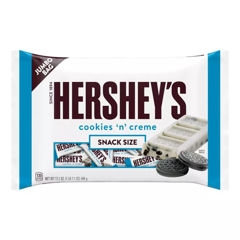 HERSHEYS COOKIES N CREME SNACK SIZE 484 G 