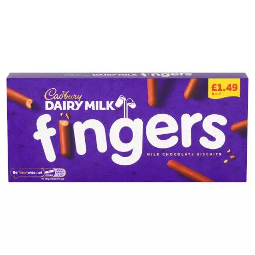 CADBURY DAIRY MILK CHOCOLATE FINGERS 114G 