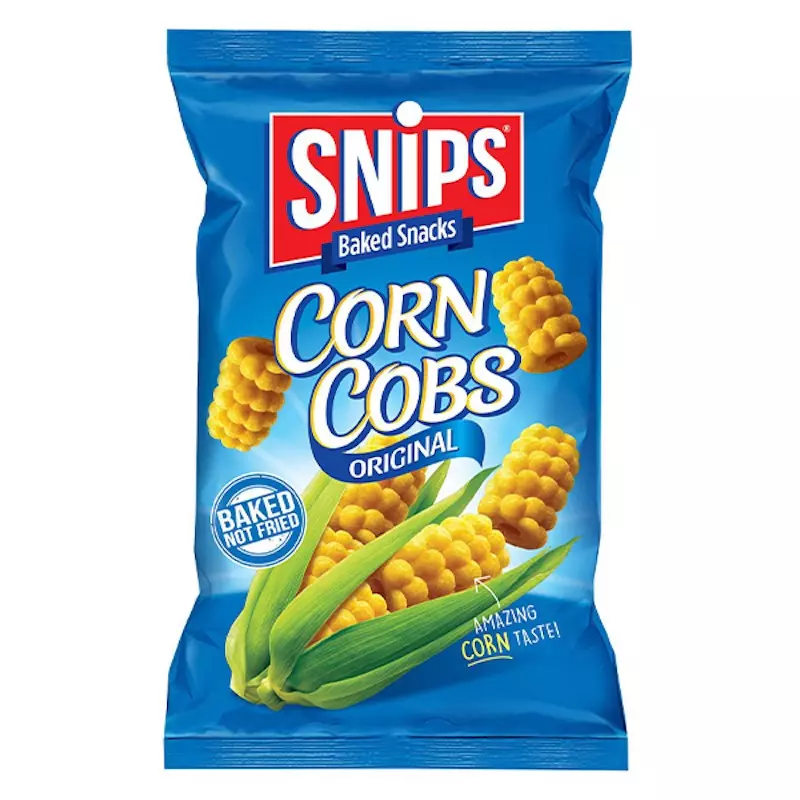 SNIPS BAKED SNACKS CORN COBS 60 G
