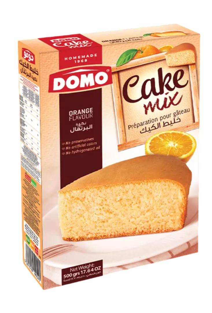 DOMO CAKE MIX ORANGE 500 G