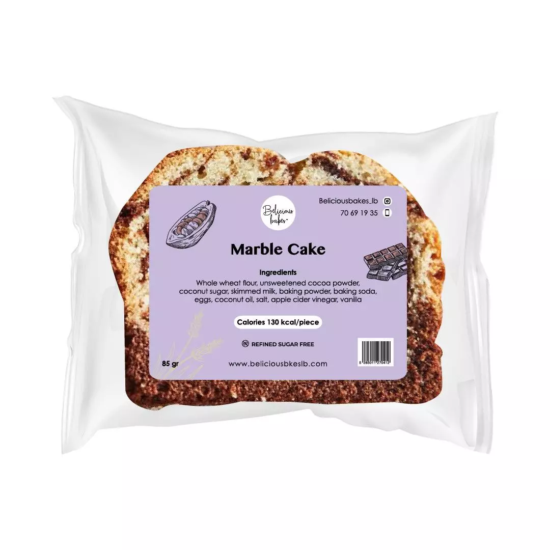 BELICIOUS BAKES MARBLE CAKE 85G