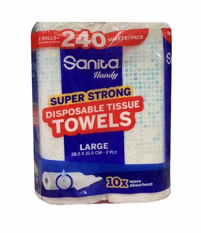 SANITA HANDY TOWEL LARGE *10