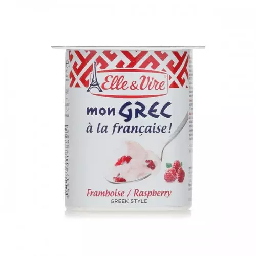 ELLE & VIRE MON GREC RASPBERRY 125 G 