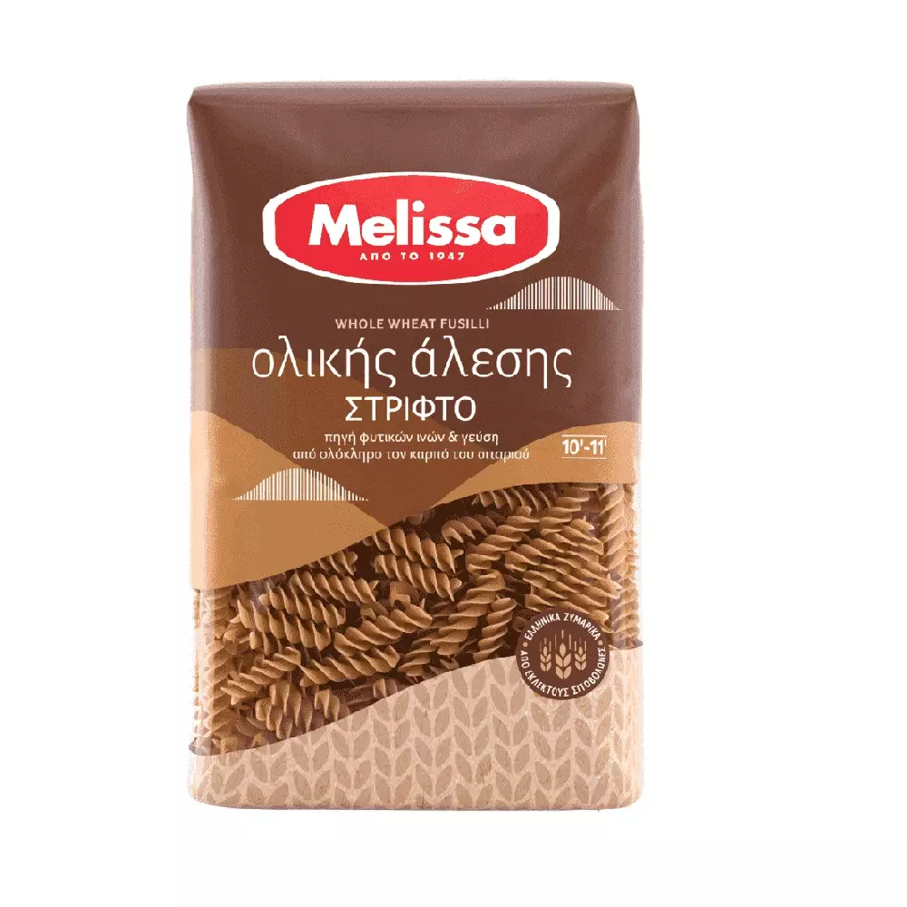 MELISSA FUSILLI WHOLE WHEAT 500 G