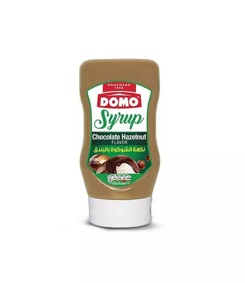 DOMO SYRUP CHOCOLATE HAZELNUT 610 G