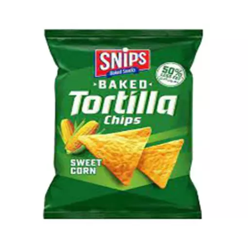 SNIPS BAKED TORTILLA CHIPS SWEET CORN 40 G