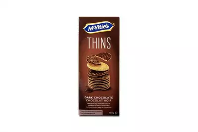 MACVITIES THIN DARK CHOCOLATE 150 G