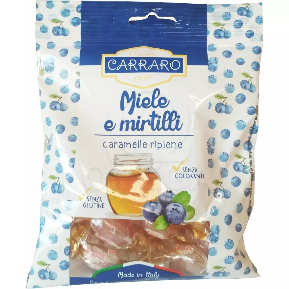 CESARE CARRARO HONEY & BLUEBERRIES BONBON 100G