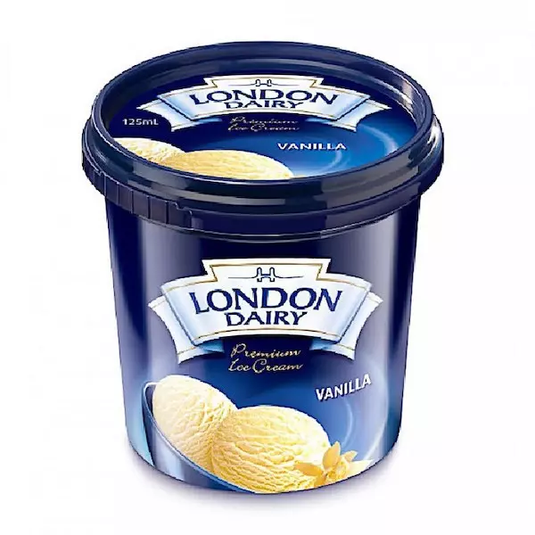 LONDON DAIRY VANILLA CUP 125ML 