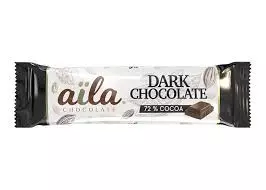 AILA MILK CHOCOLATE  DARK 72% 38G 