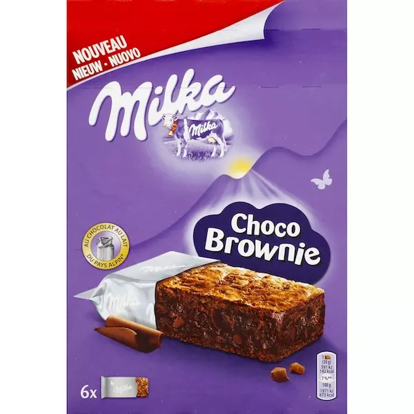 MILKA BROWNIE CHOCO 180G