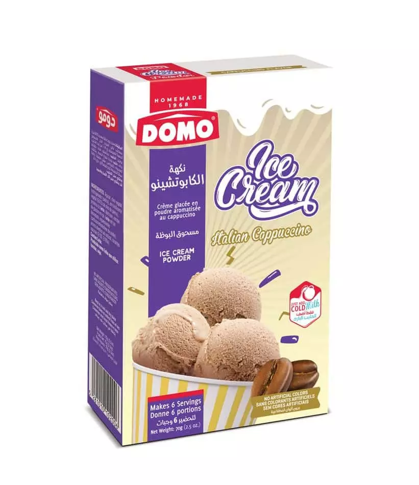 DOMO ICECREAM POWDER CAPPUCCINO 70 G