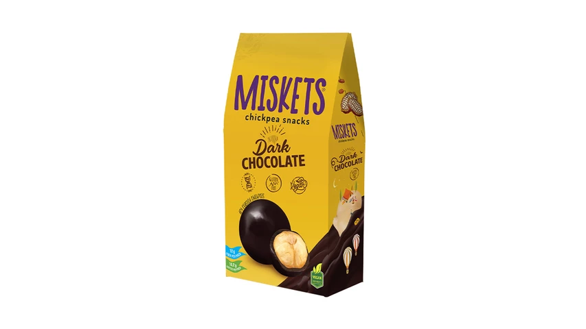 MISKETS CHICKPEA SNACKS DARK CHOCOLATE 80 G