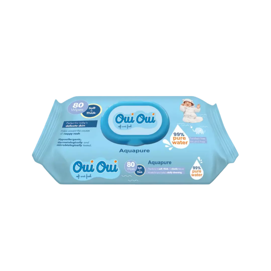 OUI OUI WIPES AQUAPURE *80