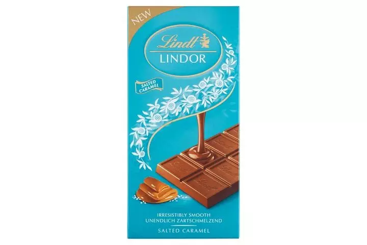 LINDT LINDOR SALTED CARAMEL 100 G