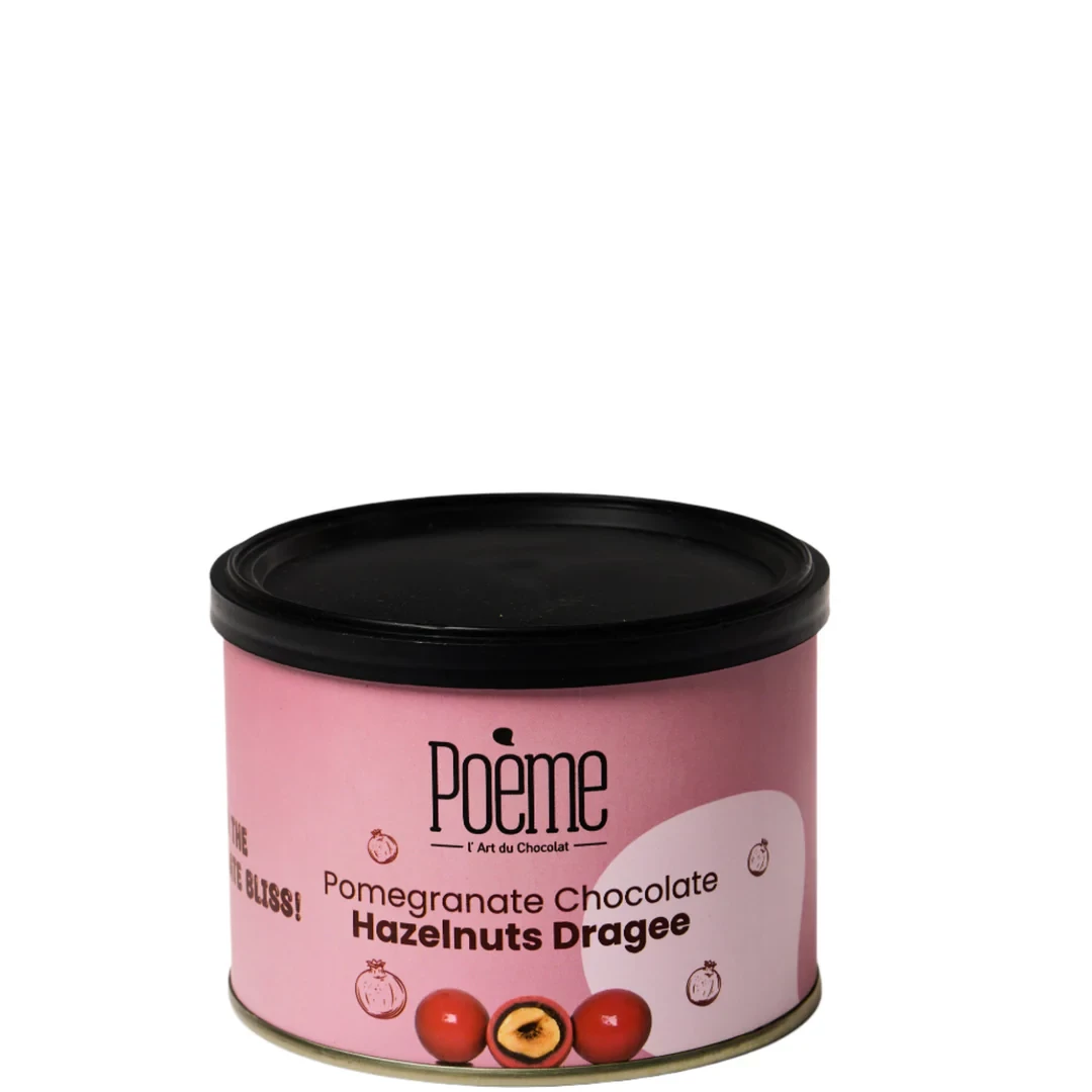 POEME POMEGRANATE CHOCO HAZELNUTS DRAGEE 110 G