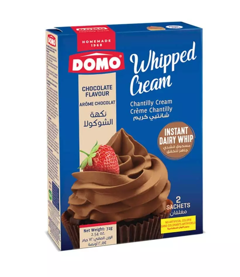 DOMO WHIPPED CREAM CHOCOLATE FLAVOUR 72 G