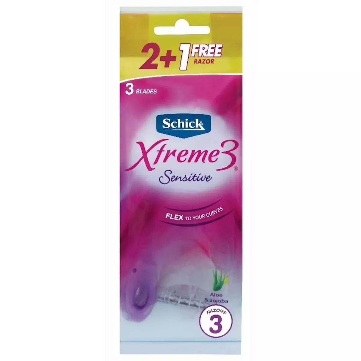 SCHICK RAZOR INTUITION XTREME#3 2+1FREE