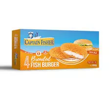 CAPTAIN FISHER BREADED FISH BURGER *4 300 G