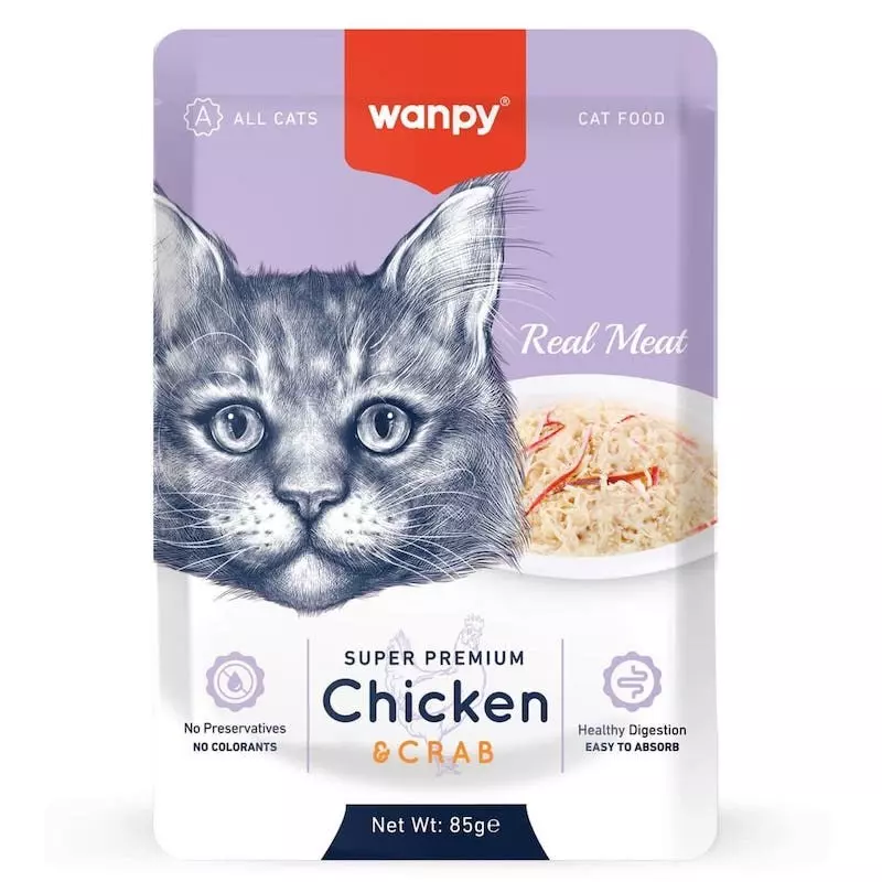 WANPY FELLITS IN JELLY CHICKEN&CRAB 85 G