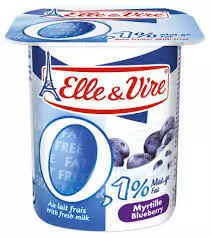 ELLE & VIRE FRUITS LIGHT BLUEBERRY 125 G 